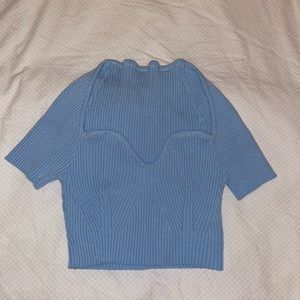Light Blue Crop Top